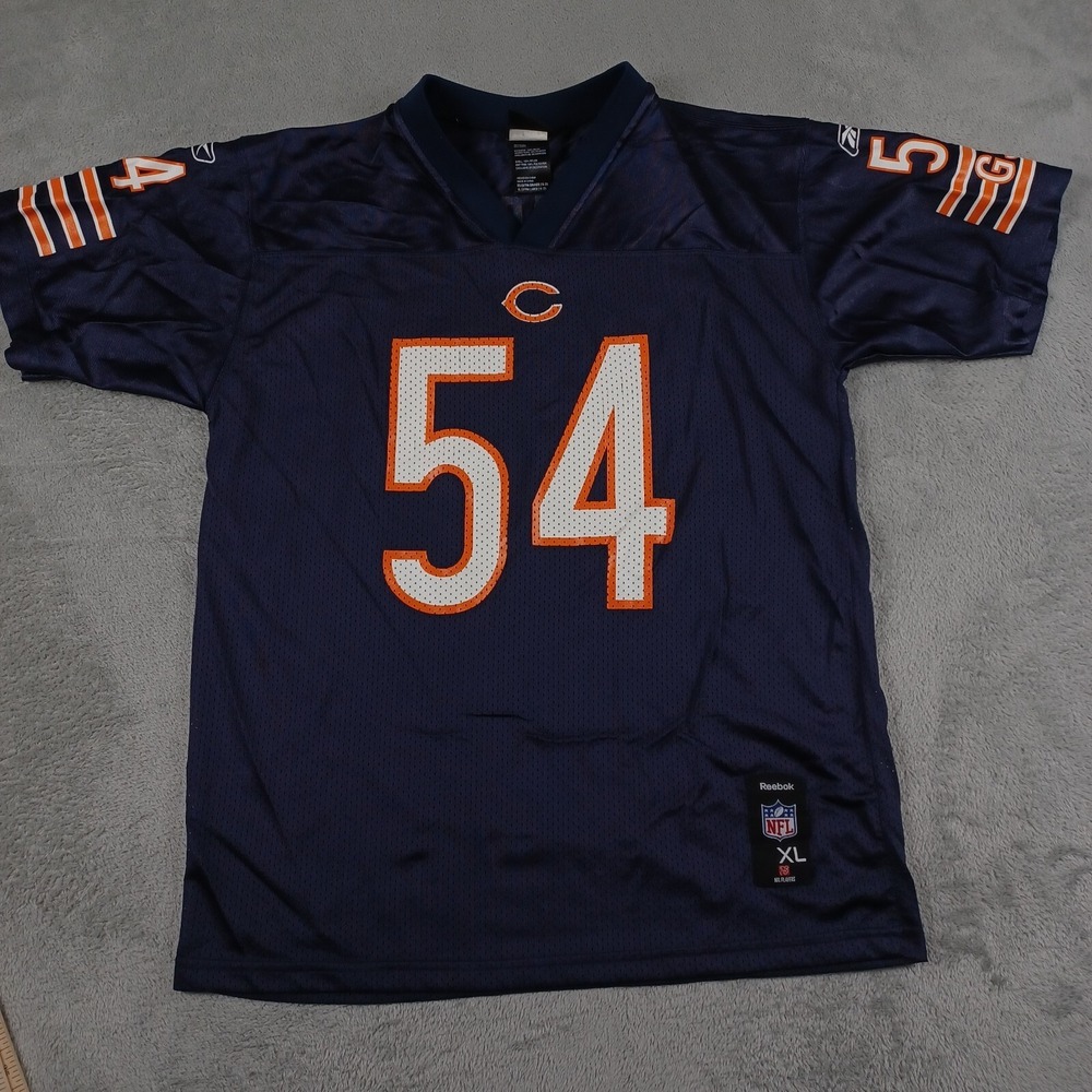 Chicago Bears Jersey Boys XL Blue NFL Football Urlacher 54